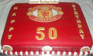 manchester united cake                      